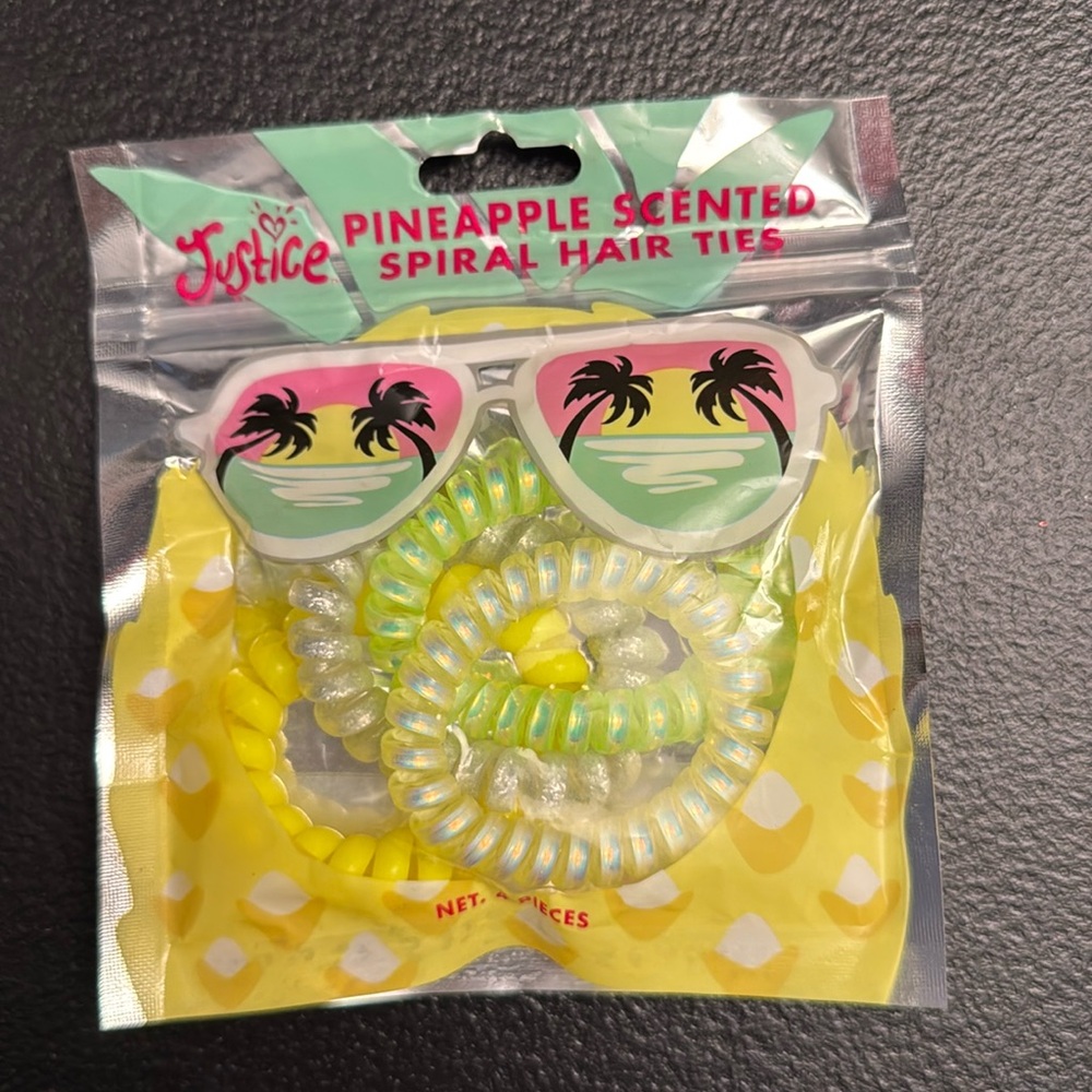 Justice Pineapple Scented Hair Ties